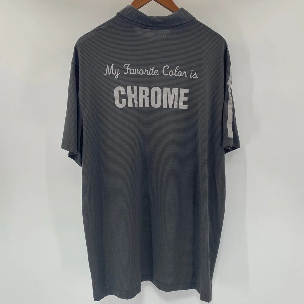 Duluth Polo Mens Extra Large Black Chrome Graphic - Picture 3 of 11